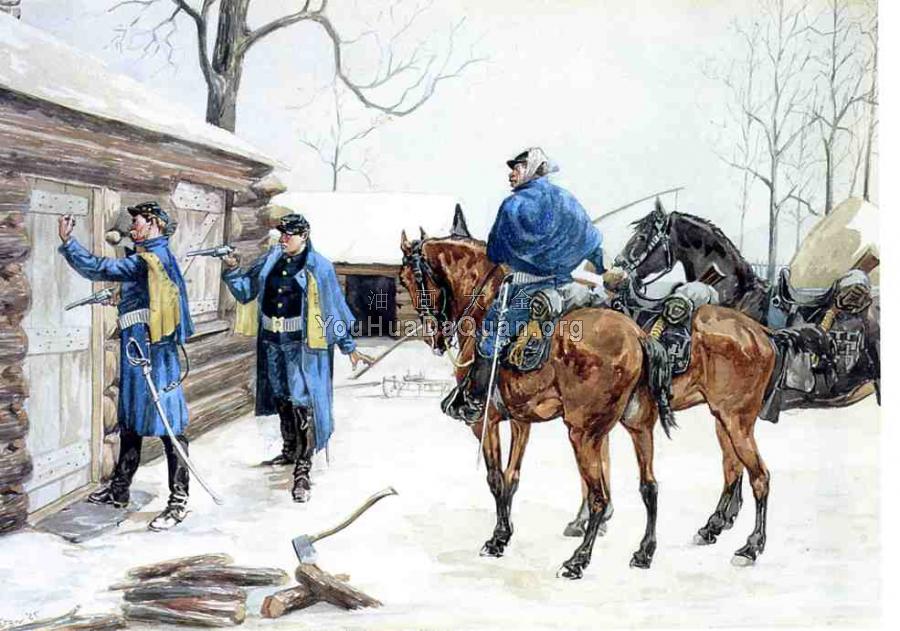 Arresting the Deserter - 费雷德里克·雷明顿